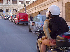 Giorgia Roma tourist in Rome gets her tight ass gets fucked by Luca Ferrero and public blowjob MS126 - AnalVids