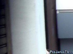 Petite Asian With Hairy Pussy Peeing Outdoors On Public