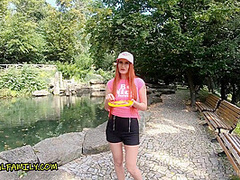 Bubble Blowing Redhead Cums On Stepsons Huge Cock 4k