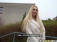 Public horny bae fucked by thick dick in wet pussy hole