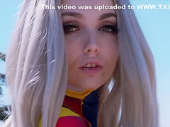 Captain Marvel And Sia Siberia In Avengers Epic Takes Dick In Her Teen Pussy