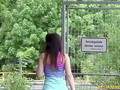 Fuck Stunning Brunette Girlfriend Right Next To The Highway Worldsexlist.com