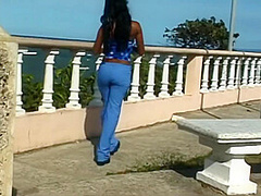 Chocolate Vixen Sucks My Pale Dick