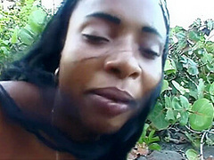 Chocolate Vixen Sucks My Pale Dick