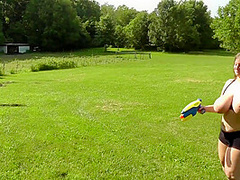 Squirt Gun Fight - Sarah Rae And Lily Belle