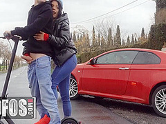 Seduces Jordi Enp To Give Her A Ride He Already Had His Eyes On Her Sexy Ass With Megan Fiore