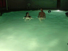 Snowed in Iowa Hotel and Night Time Skinny Dipping