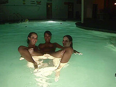 Snowed in Iowa Hotel and Night Time Skinny Dipping