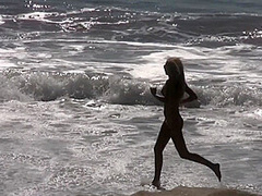 Super sexy blonde whore gets her tits sprayed with warm cum by Public Pickup