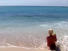 Skinny Naked Girls On The Beach - Blue Angel, Shalina Devine And Bibi Noel