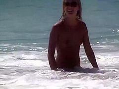 Skinny Naked Girls On The Beach - Blue Angel, Shalina Devine And Bibi Noel