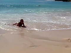 Skinny Naked Girls On The Beach - Blue Angel, Shalina Devine And Bibi Noel