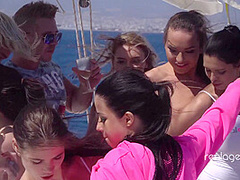 Russian girls' orgy on the boat by Real Agent