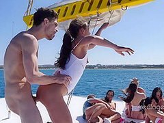 Russian girls' orgy on the boat by Real Agent