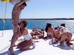Russian girls' orgy on the boat by Real Agent