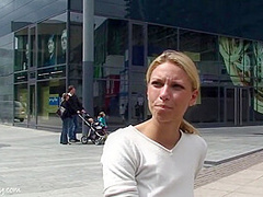 Celine Outdoor Public - Horny Blonde