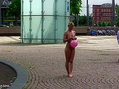 Celine Outdoor Public - Horny Blonde