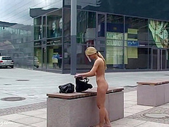 Celine Outdoor Public - Horny Blonde