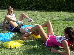 Cheerleader kicking fun by Femdom Austria