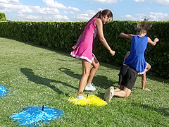 Cheerleader kicking fun by Femdom Austria