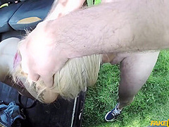 Tattooed Blonde Whore With Massive Tits Takes Big Anal With Skyler Mckay