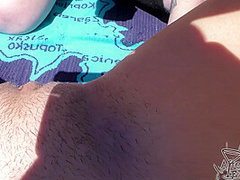 Risky Lesbian Pussy Licking And Playing On Croatian Beach