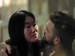 Juan Lucho - Asian Hottie Katana Sucks Off Hung Tattooed Stud Before Outdoor Fucking