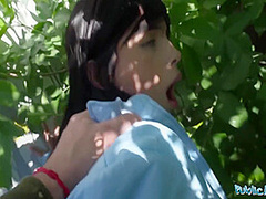 Athenea Rose And Martin Gun In Cute Looking Colombian Babe Is Fucked Outdoors In Public 12 Min