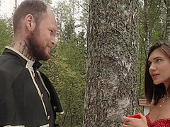 Fucking Wedding.part 3.holy Father Bangs Bridesmaid Right Before The Wedding