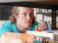 Blonde Coed In Stockings Gets Doggy Fucked In The Li With Brick Danger, Bailey Brooks And Sneaky Sex
