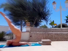 Selenas Beautiful Naked Outdoor Posing