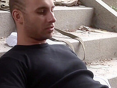 Naughty Brunette Wild Gangbang Outdoor