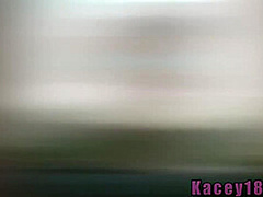 Gorgeous solo teen slut bends over