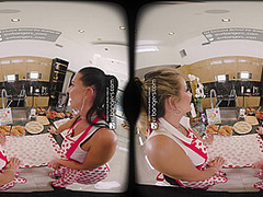 VR Bangers The Cocking Show threesome with Texas Patti, Lexi Stone in VR Porn