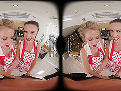 VR Bangers The Cocking Show threesome with Texas Patti, Lexi Stone in VR Porn