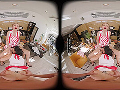 VR Bangers The Cocking Show threesome with Texas Patti, Lexi Stone in VR Porn