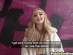 21yo gal picked up and fucked in public outdoor 4 money