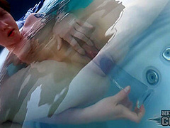 Jacuzzi Underwater Masturbating Teen Sammy