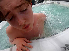 Jacuzzi Underwater Masturbating Teen Sammy