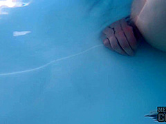 Jacuzzi Underwater Masturbating Teen Sammy