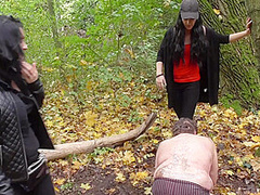 Kick for the poor male slave by Femdom Austria