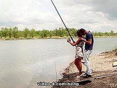 Anabelle Makes Love To Her Boyfriend Outdoors After Hiking To A Lake - Bang