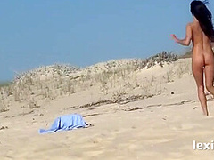 Lexi Dona In Young Brunette Tanning On The Nudist Beach