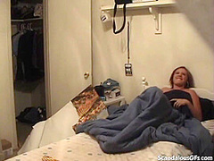 Slut caught as she sucks off bro in law