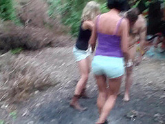 Sadistic dirt play in the woods by Femdom Austria