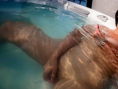 Eveniya Playing Underwater With Miss Pussycat