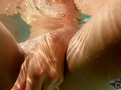 Blondie Amelia Miller Underwater Dildo Blasting Herself And My Helping Hand