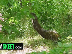 Outdoor Adventure - Sassy Blonde Loves Masturbating In The Woods So Random Strangers Can Catch Her - Una Fairy And Christafeer Robien