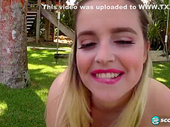 The All-american Blonde Is An Island Swinger