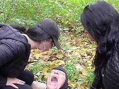 Spitting session in the forest by Femdom Austria